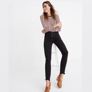 10" High-Rise Skinny Jeans in Berkeley Black, s 23